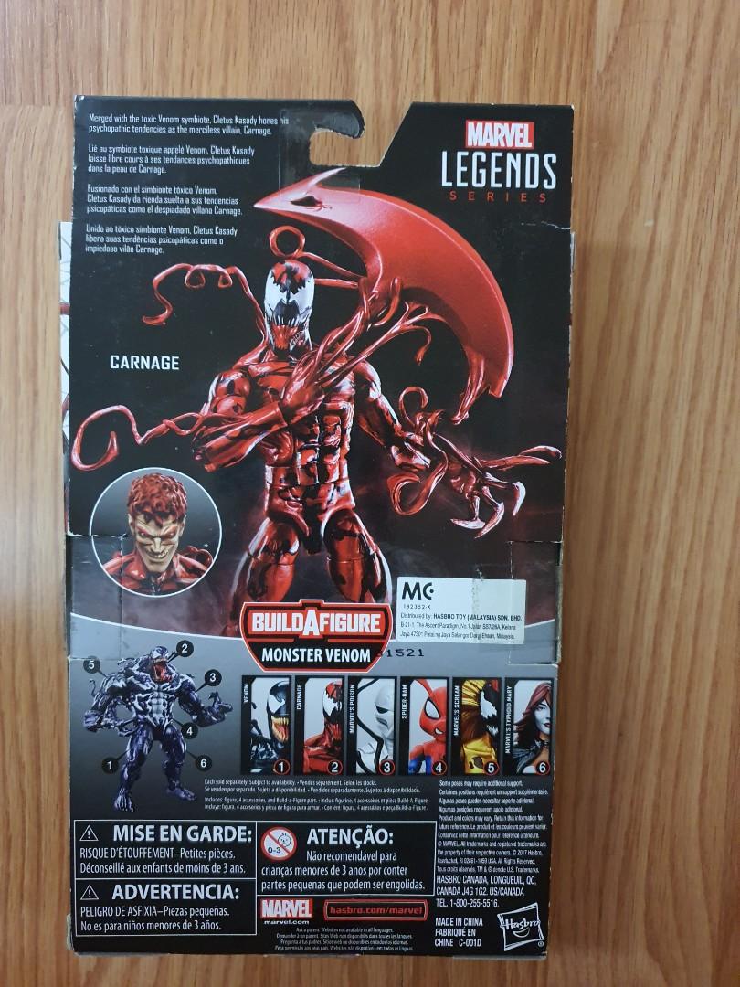 Marvel Legends Carnage (Spiderman Monster Venom BAF Series), Hobbies &  Toys, Collectibles & Memorabilia, Fan Merchandise on Carousell