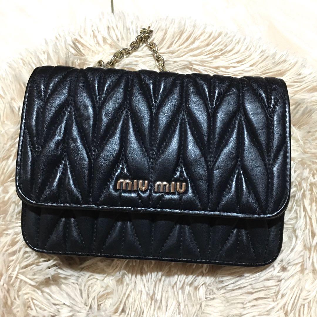 Miu Miu Sling Bag, Women's Fashion, Bags & Wallets, Cross-body Bags on  Carousell