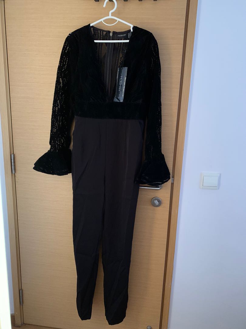 New Black Lace Jumpsuit Australia, Women's Fashion, Dresses & Sets
