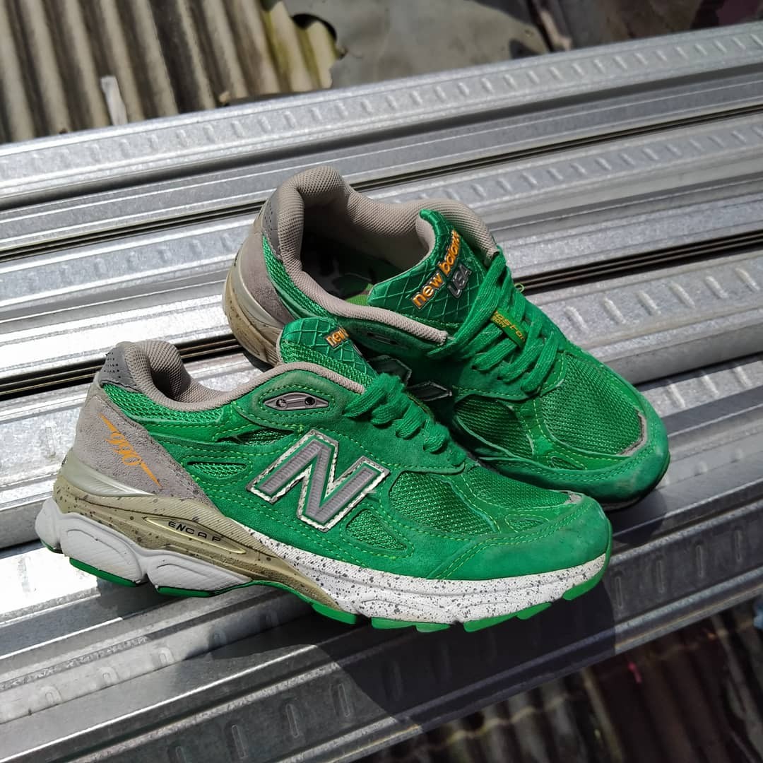 New balance 990 v3 green boston