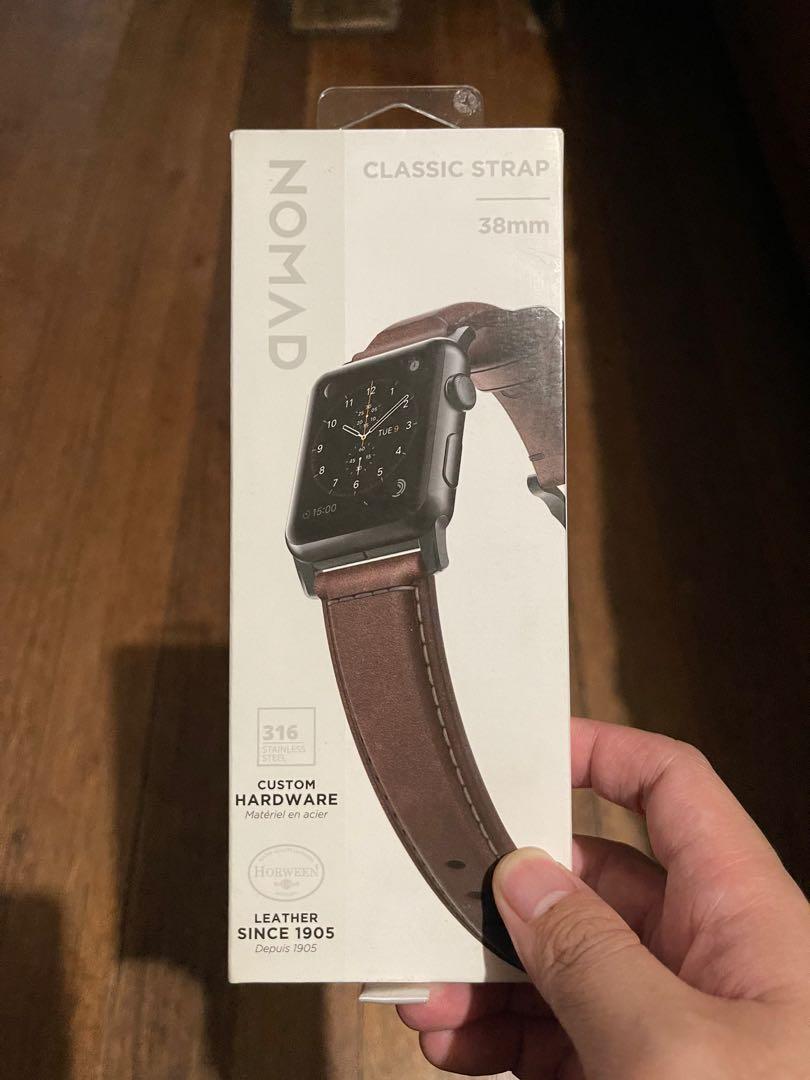 Nomad Classic Leather Strap For Apple Watch 38mm 40mm Mobile Phones Gadgets Wearables Smart Watches On Carousell Designed to give your apple watch a classic, yet bold new look. carousell