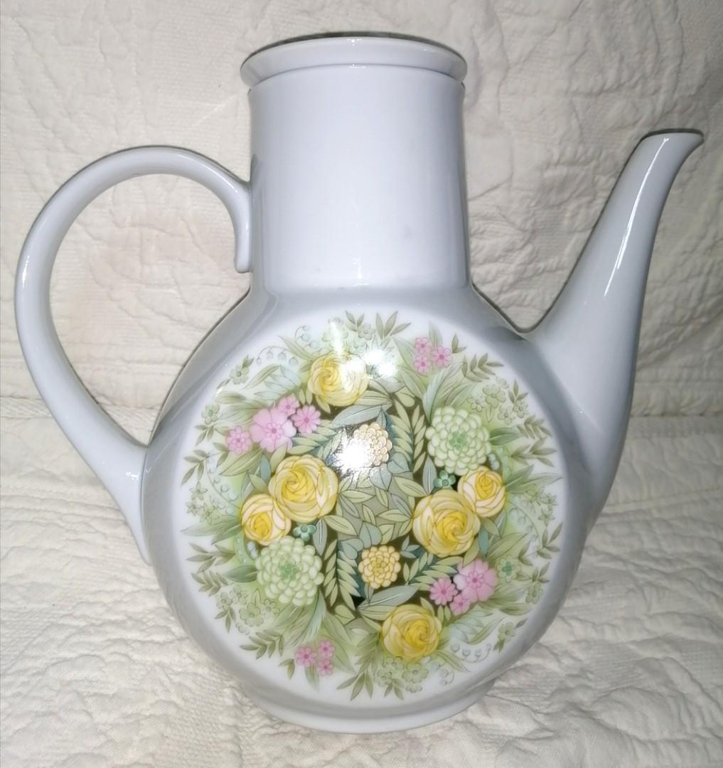 NORITAKE YOUNGER IMAGE BIMINI 6923 COFFEE POT, Furniture & Home Living