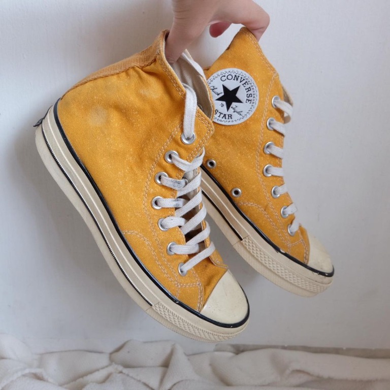 Yellow mustard converse store