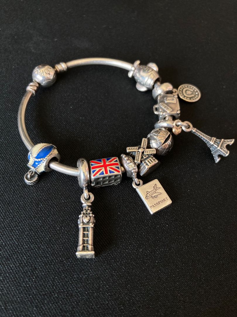 Pandora travel charm bracelet on sale