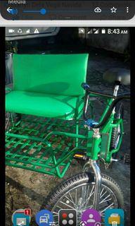 Pedicab with bike