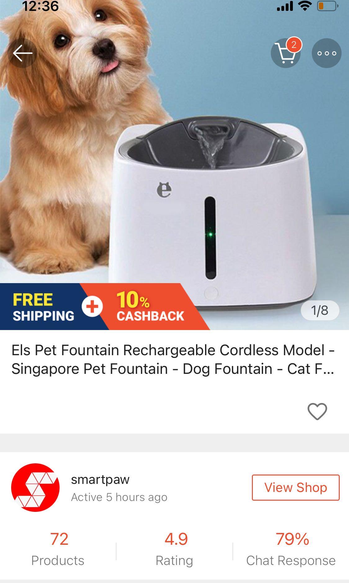wireless pet drinking fountain