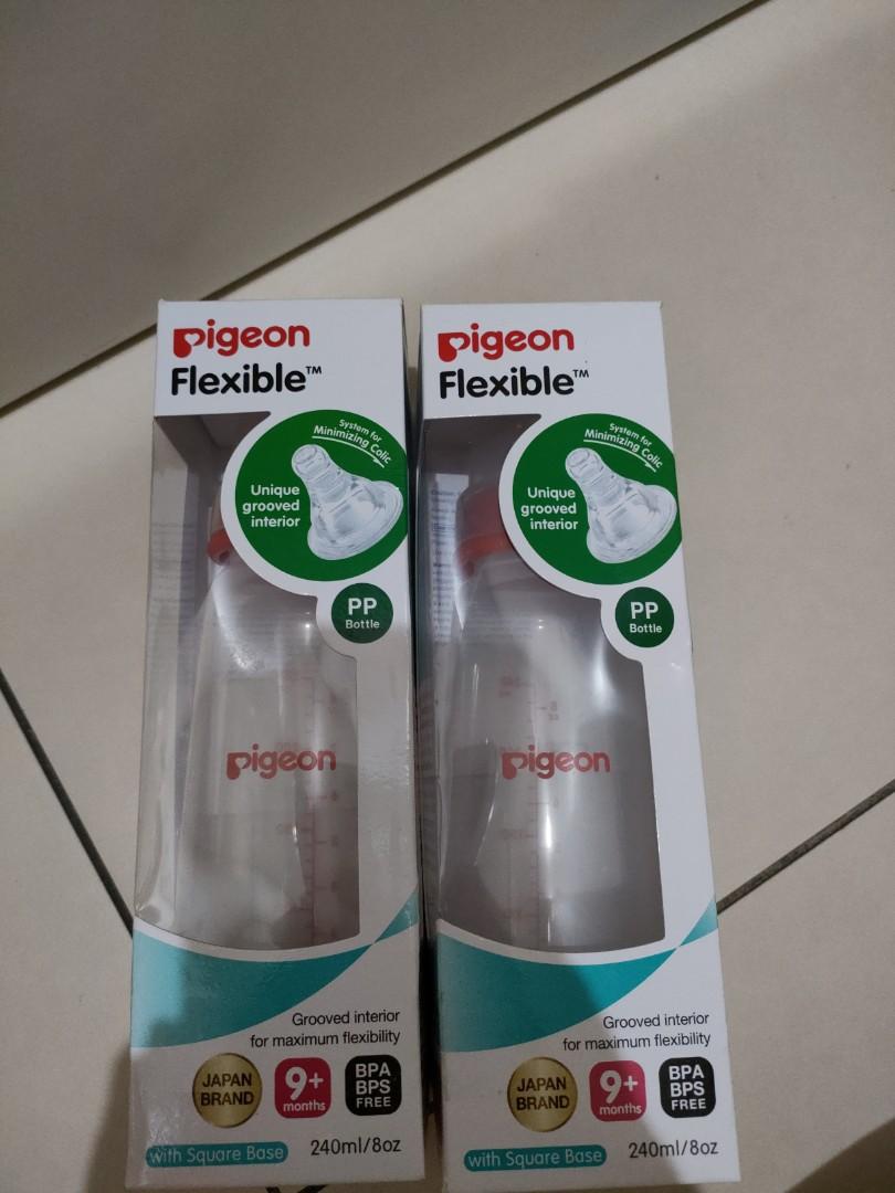Pigeon flexible bottle 8oz (Category: Breastfeeding & Bottle Feeding) located in San Juan City. Submitted by stephyap1 (Listing ID 1080848097, Image 1). Description: P400 per bottle.