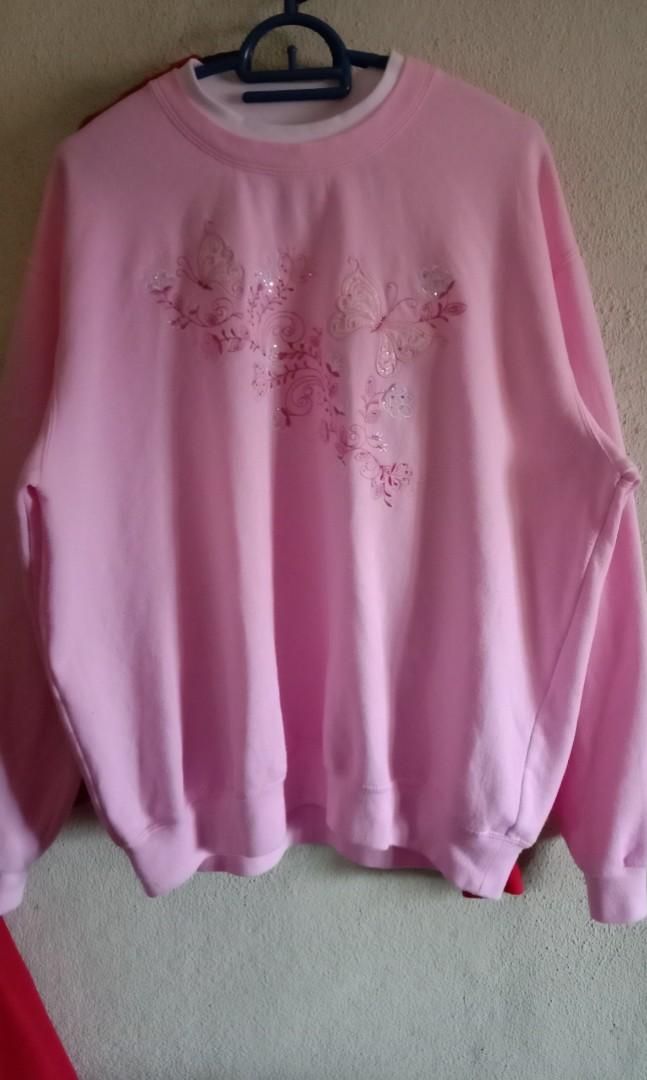 Pink sweatshirt sale Clearance