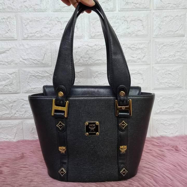 Preloved Mcm Bucket Sling Bag, Luxury, Bags & Wallets on Carousell