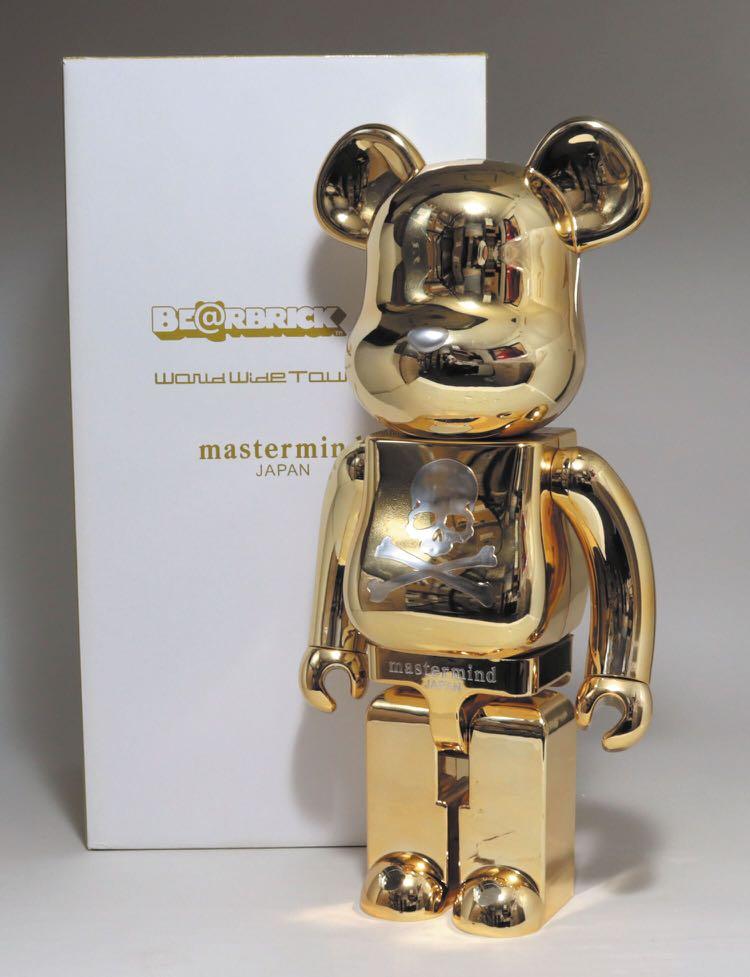 Pre-Order] BE@RBRICK x World Wide Tour Mastermind Japan 1000% Gold ...