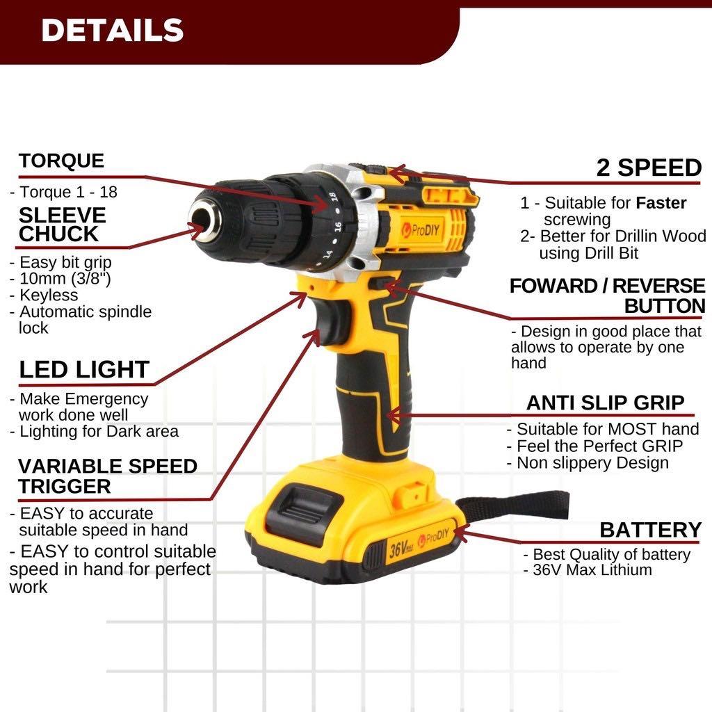 Prodiy cordless drill cheap