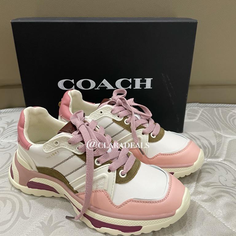 Coach sneakers pink sale