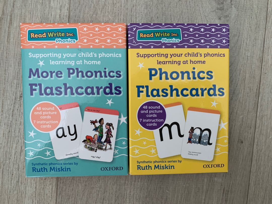 全新RWI flashcards, 書本 & 文具, 小朋友書 Carousell