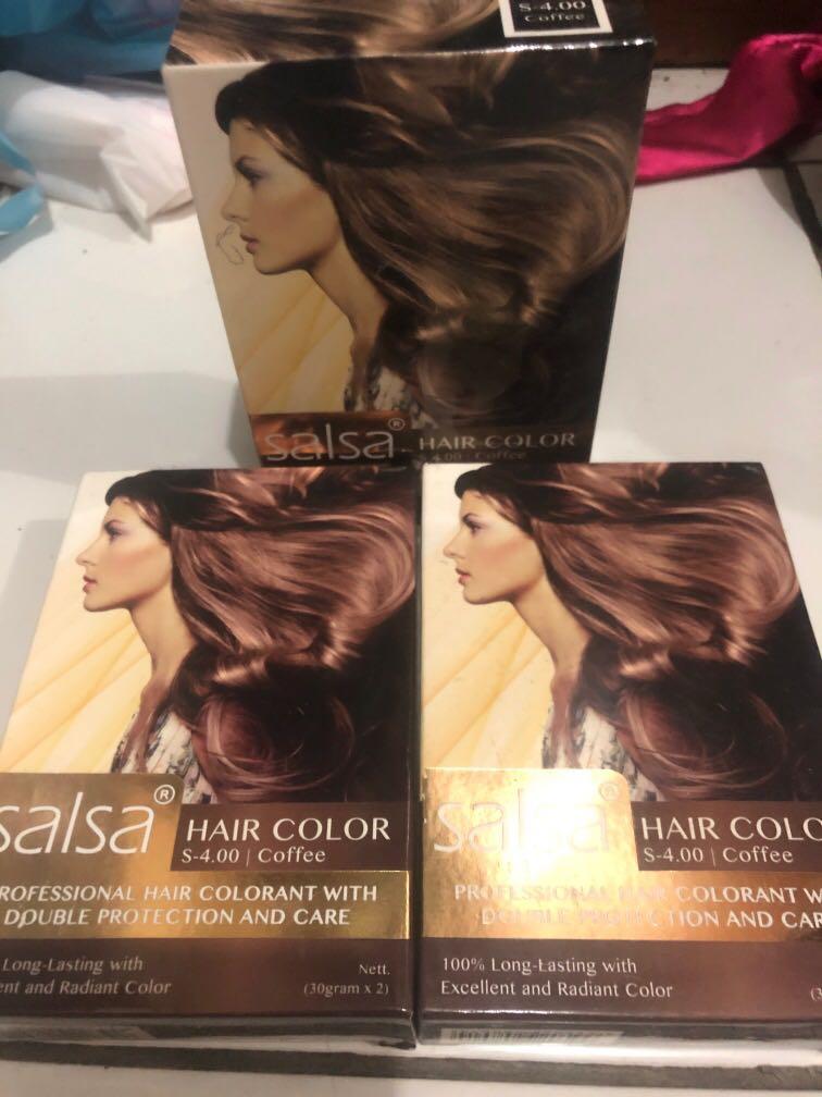 Salsa Hair Color Cat Rambut Warna Coffee Dapet 3 Box Kesehatan Kecantikan Perawatan Rambut Di Carousell