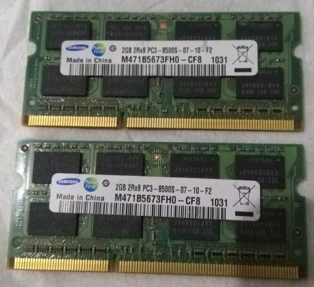 samsung 2gb pc3 8500s 1066mhz ddr3 1 5v