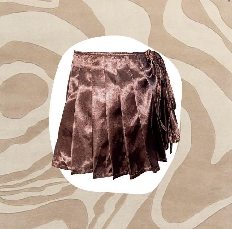 Silk tennis skirt top