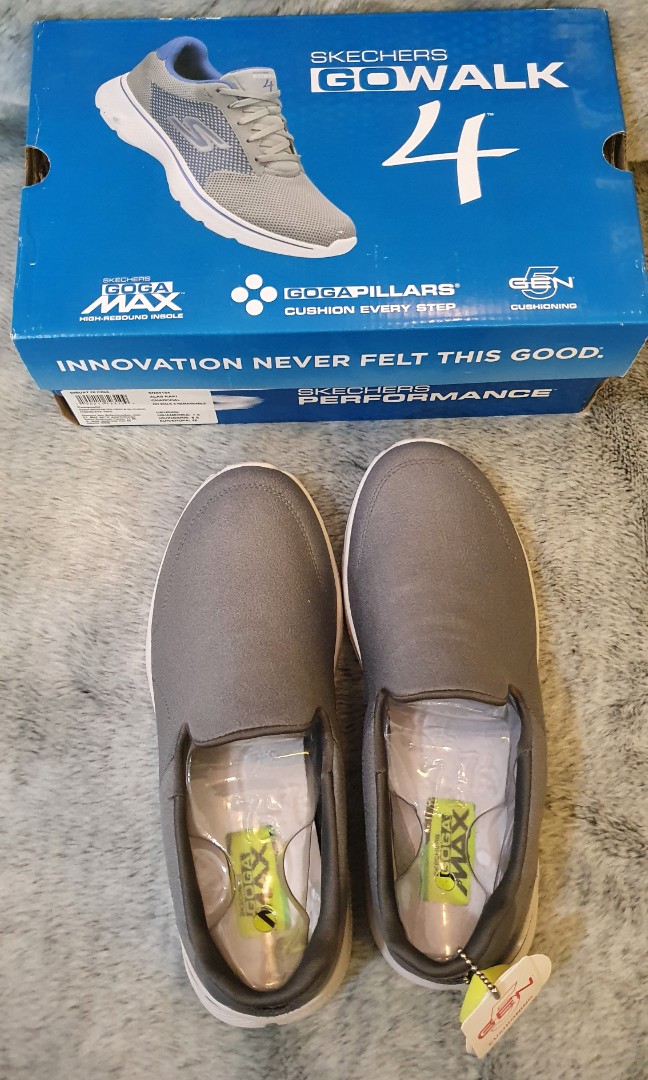 Sepatu Skechers Men Go Walk 4 Abu size 40 BNWT Fesyen Pria