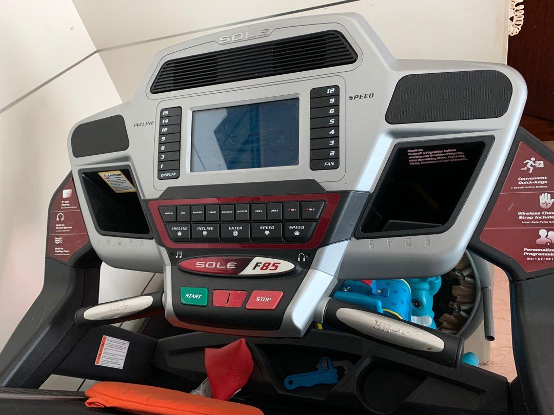 Sole f85 treadmill used, Sports, Weights & Gym Equipment on Carousell