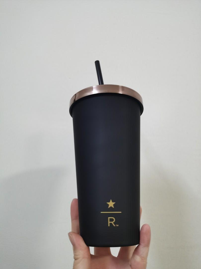 Starbucks reserve matt black with rose gold lid cold cup, Furniture & Home  Living, Kitchenware & Tableware, Water Bottles & Tumblers on Carousell