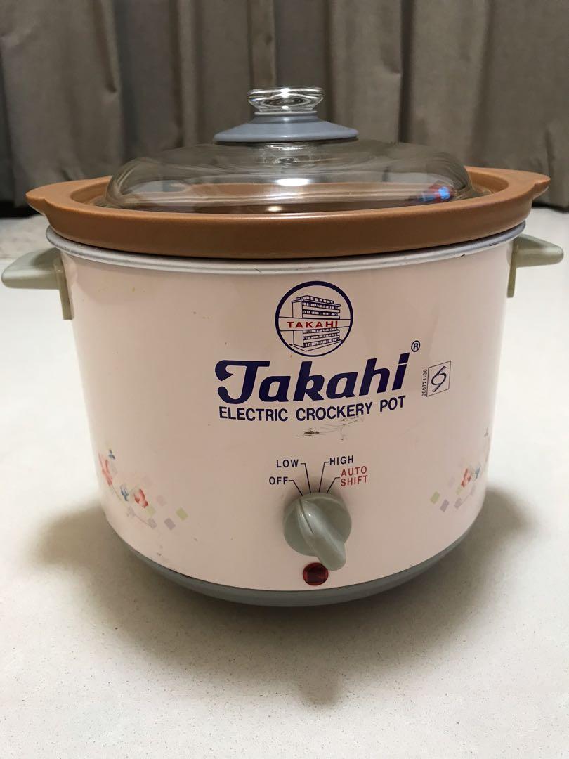 Large (1.2 ltr) Takahi brand slow cooker, TV & Home Appliances, Kitchen