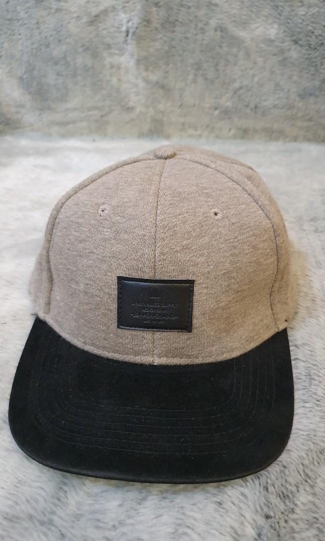 Topi ASOS snapback cap in grey jersey 