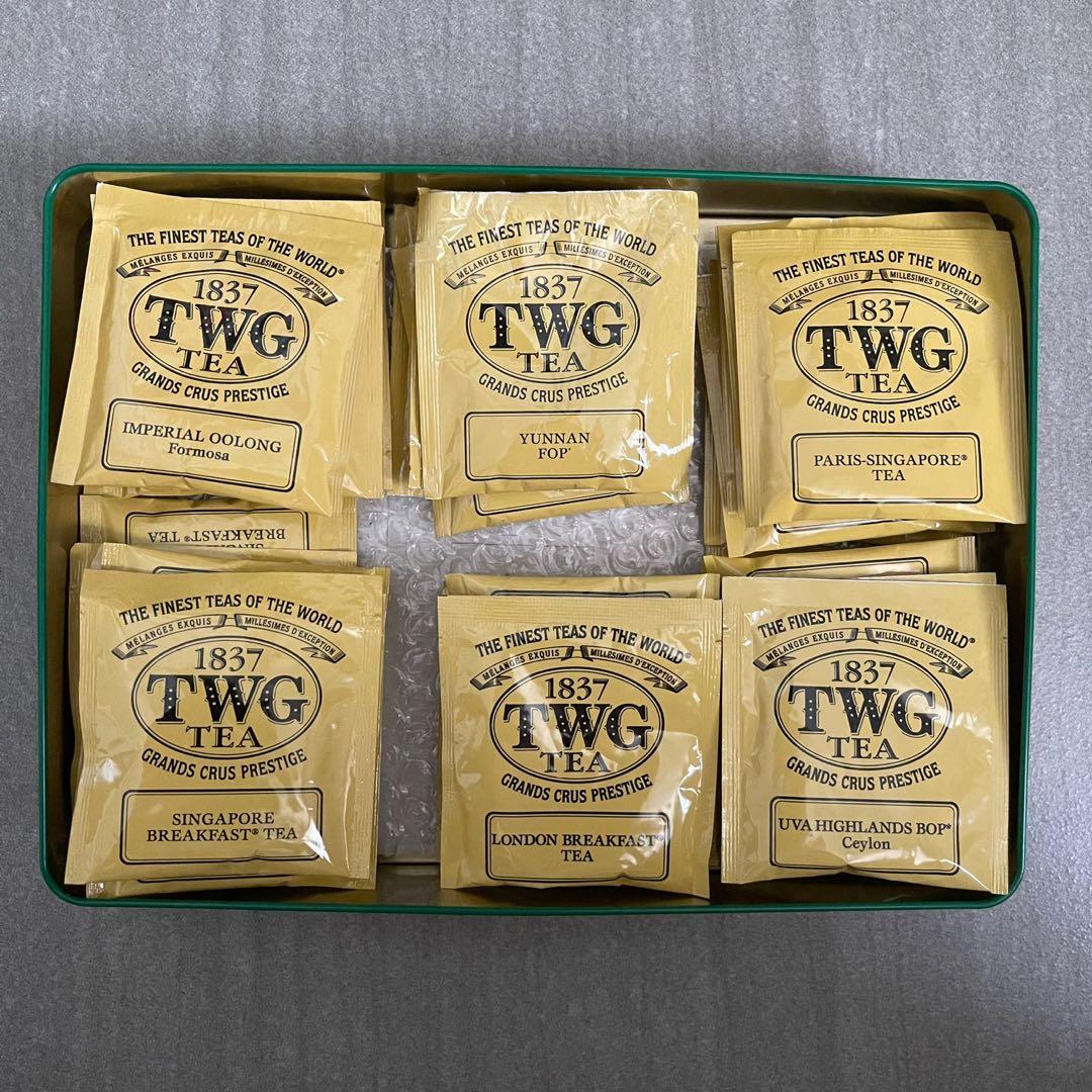 定番の中古商品 TWG 福袋 福缶 グリーン ハッピーバッグ 紅茶 缶 - 飲料/酒