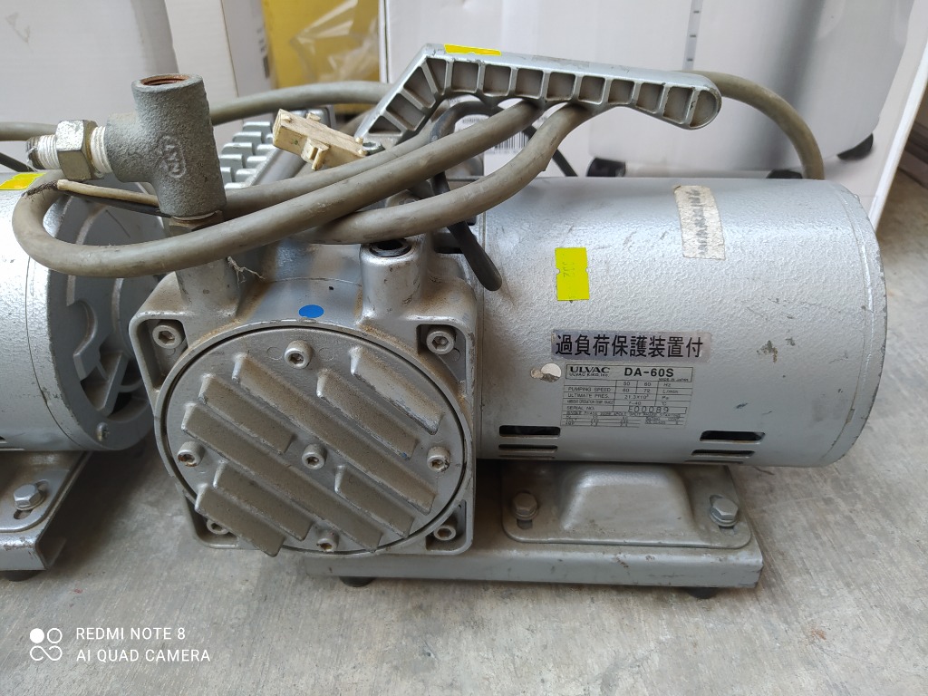 Ulvac Diaphragm type Vacuum Pumps DA(P/T/L) Series DA60S, Commercial