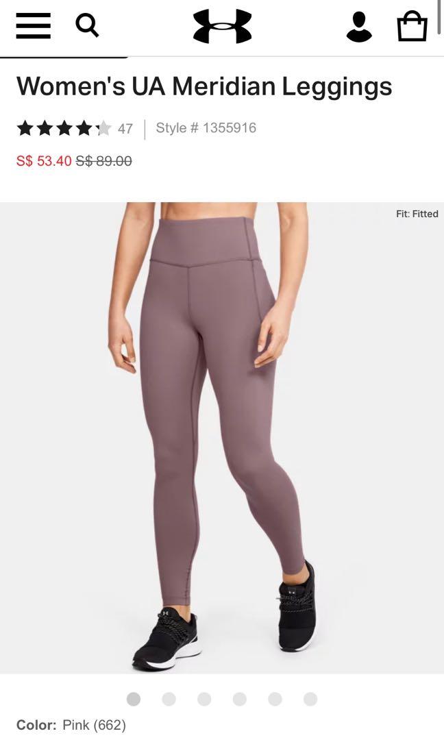 UNDER ARMOUR MERIDIAN leggings SIZE S, Men's Fashion, Activewear on  Carousell