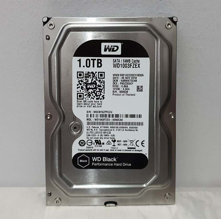 Western Digital Wd Black Internal Performance Hard Disk Drive1tb 70rpm 64mb Wd1003fzex Sata Hdd Electronics Computer Parts Accessories On Carousell