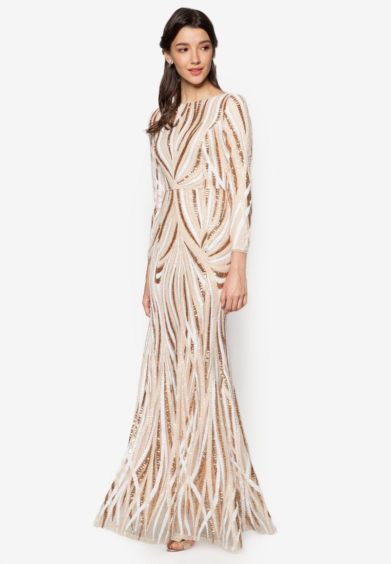 zalia sequin mermaid dress baju raya