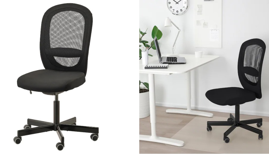 IKEA FLINTAN Office chair, Vissle black, Furniture & Home Living