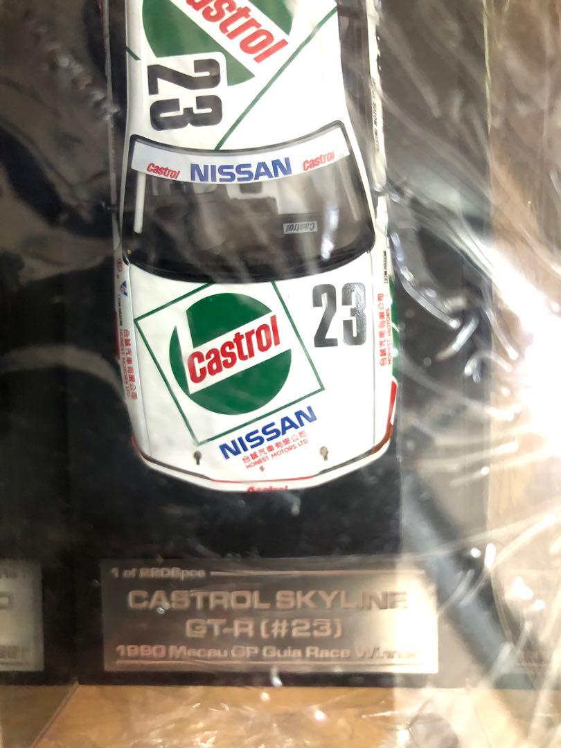 全新1:43 HPI Racing CASTROL NISSAN SKYLINE GT-R R32 1990 Macau GP