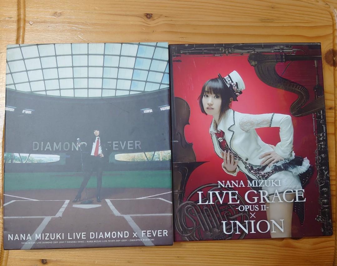 日版藍光水樹奈奈演唱會bd blu ray Nana Mizuki Live Grace OPUS II x UNION LIVE DIAMOND x  FEVER 五碟水樹奈々