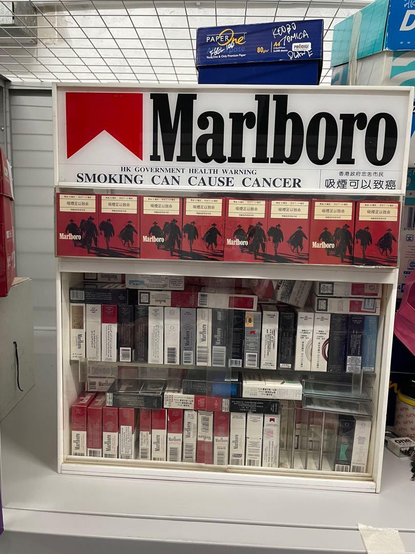 七八十年代原裝巨型士多報紙雜誌攤擋古董萬寶路展示架Marlboro display