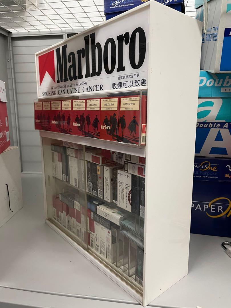 七八十年代原裝巨型士多報紙雜誌攤擋古董萬寶路展示架Marlboro display