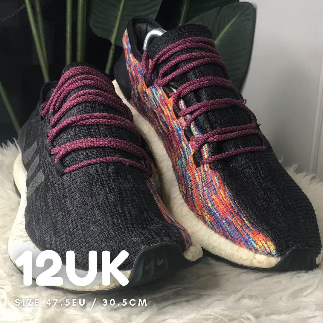 ADIDAS PURE BOOST RAINBOW MI VERSION 12UK Men s Fashion