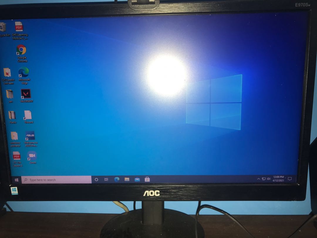 Aoc VGA monitor. No issue, with vga 