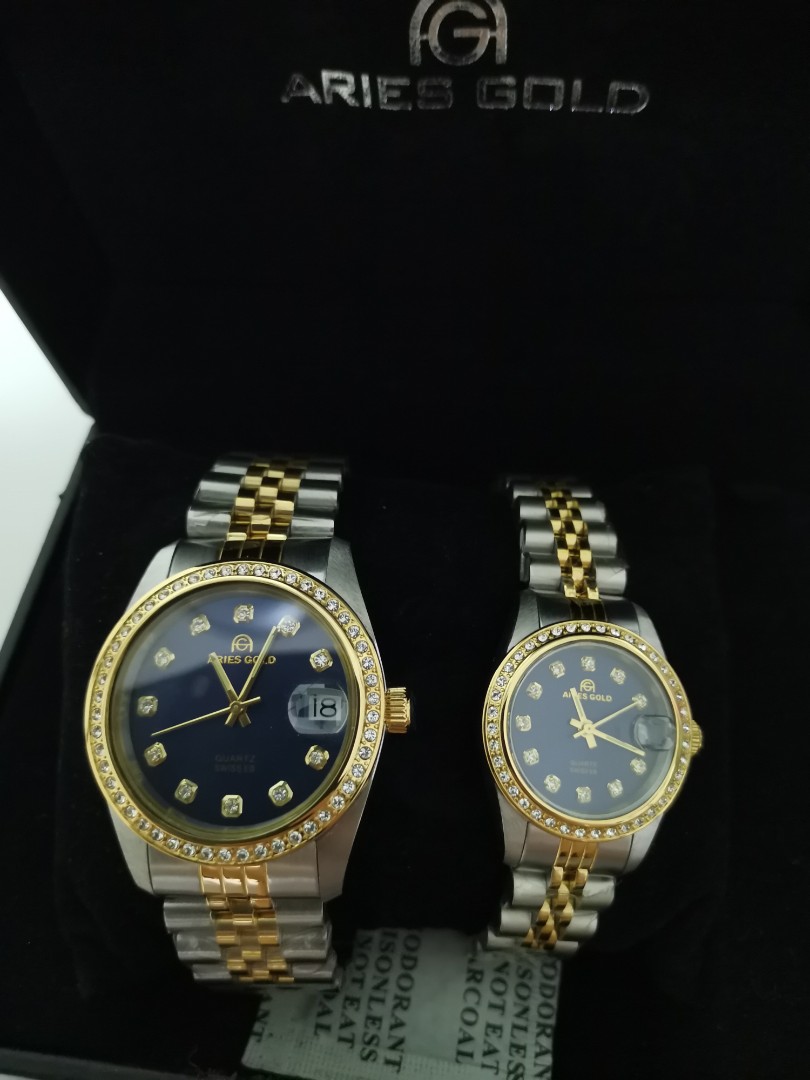 Aries gold couple watch hotsell