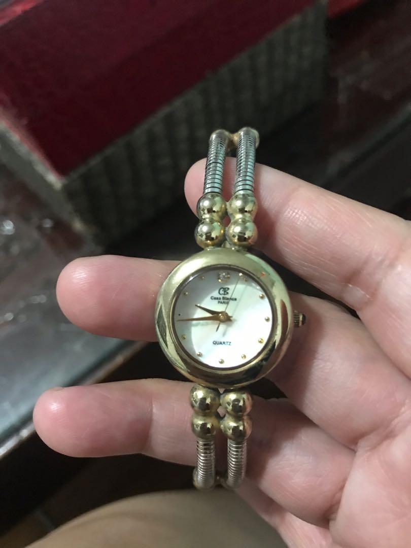 Authentic Casa Blanca Paris Ladies Bangle Watch Two Tone Women s Fashion Watches Accessories Watches on Carousell