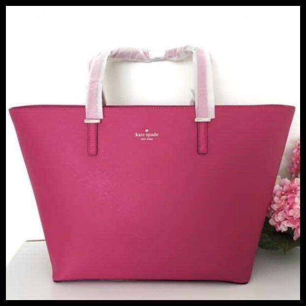 Authentic Kate Spade Hot Pink Tote Handbag Women s Fashion Bags Wallets Purses Pouches on Carousell