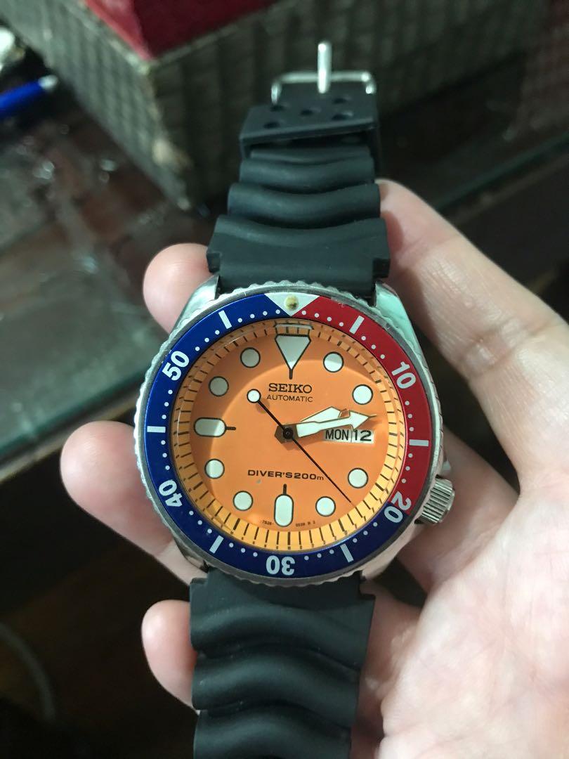 Seiko divers orange hotsell