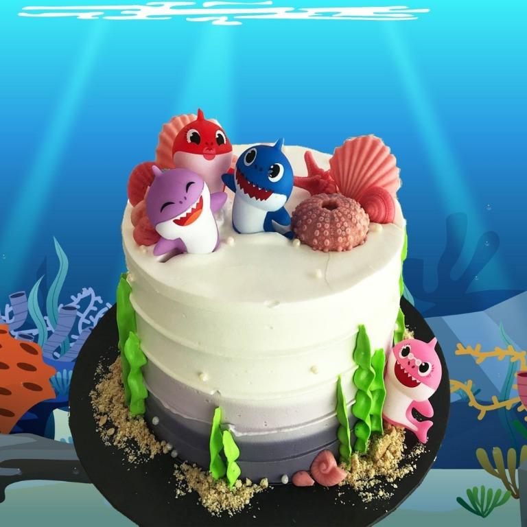Baby Shark Cake Food Drinks Gift Baskets Hampers On Carousell
