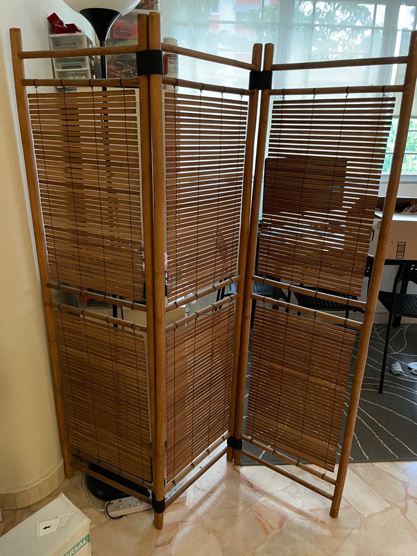 Bamboo room divider/screen, Furniture & Home Living, Bathroom & Kitchen