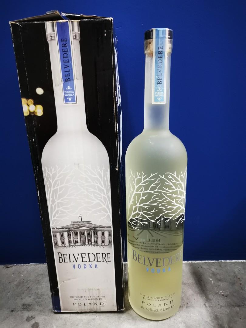Belvedere Vodka EMPTY Bottle 1.75 liter- Named after the Belvedere Palace