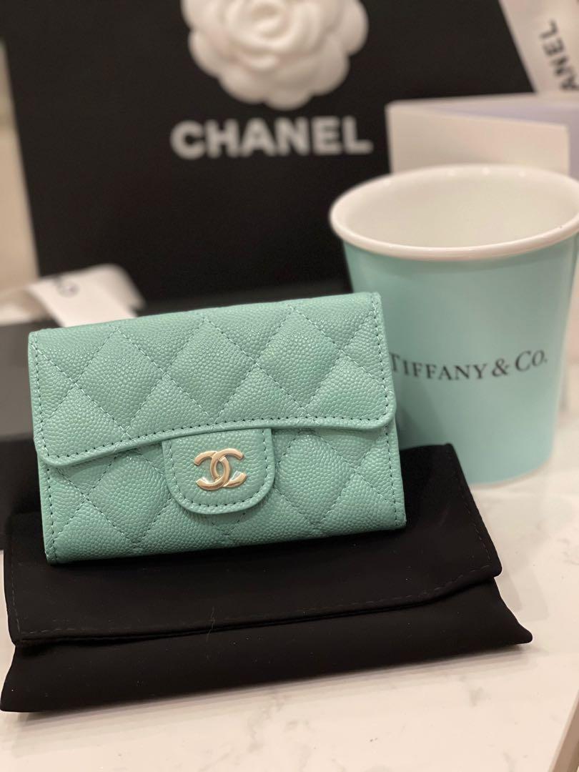 Chanel tiffany on sale blue card holder