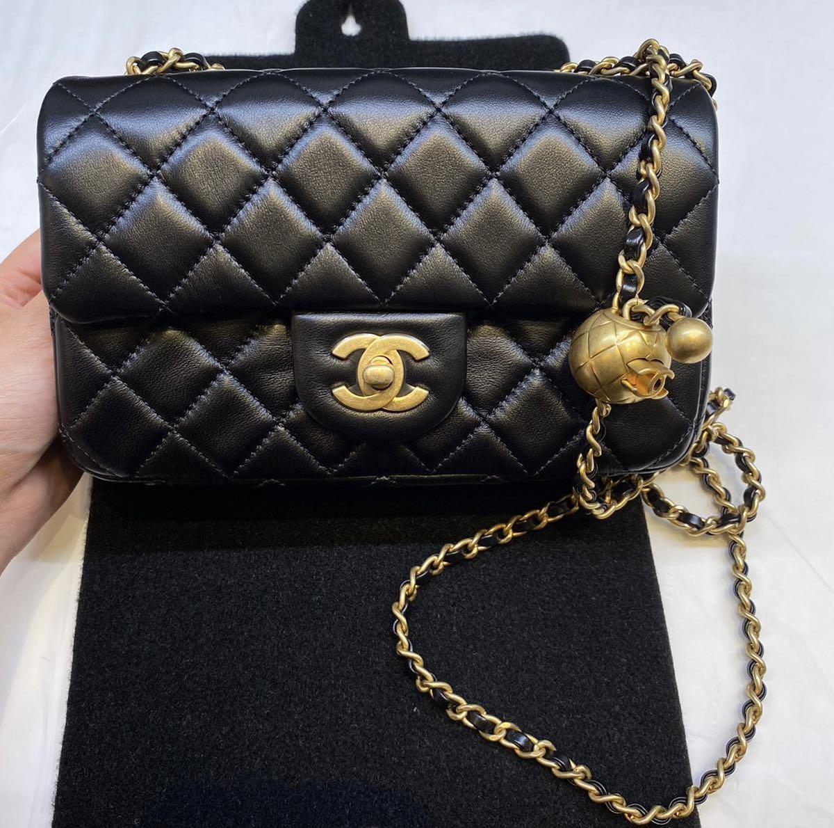 BNIB Chanel Pearl Crush Rectangle Mini, Luxury, Bags & Wallets on