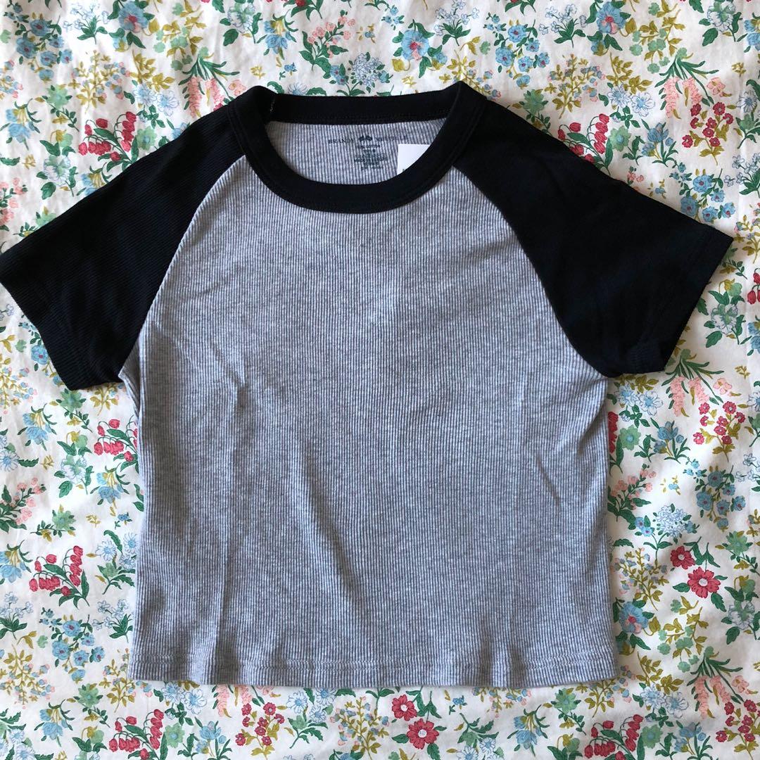 Brandy Melville Black Bella Rib Top Women S Fashion Tops Other Tops On Carousell