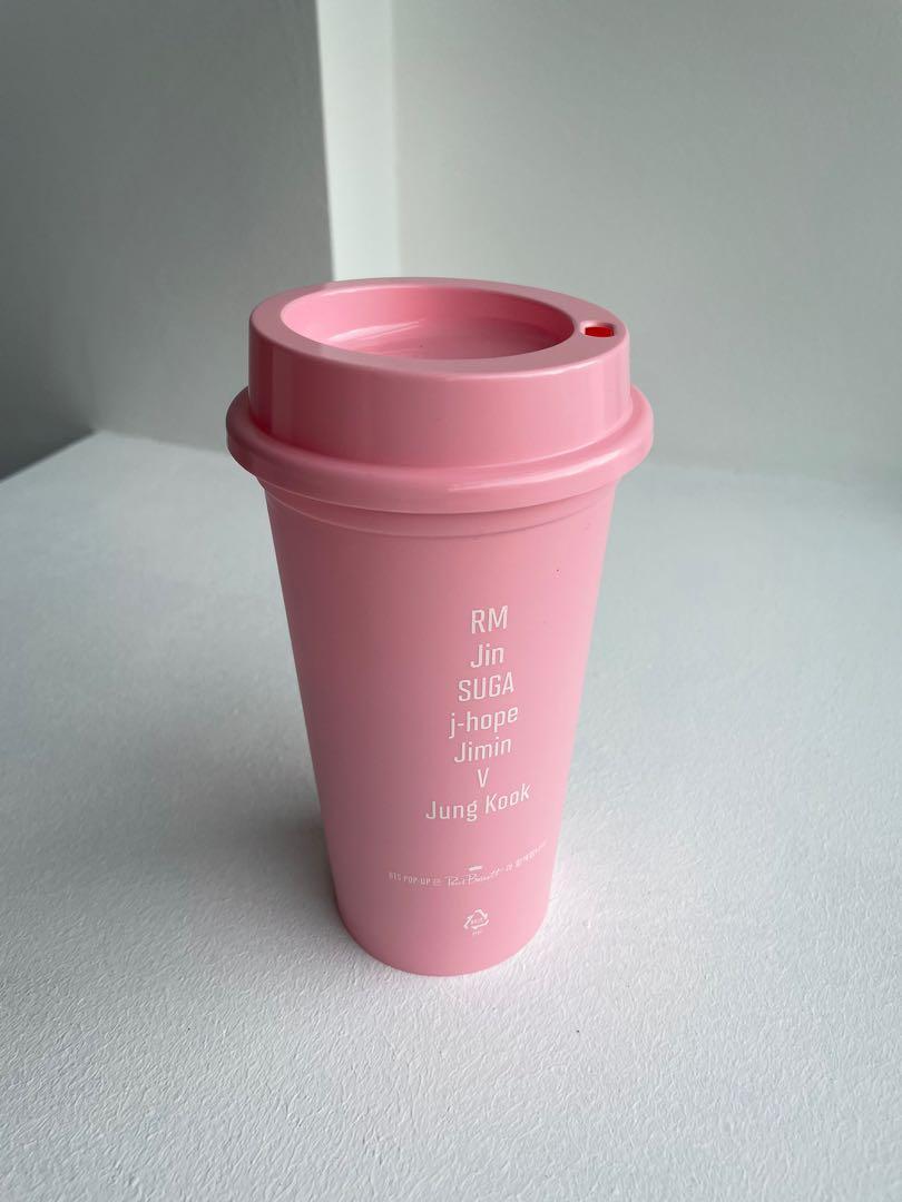 BTS TinyTAN Reusable Pink Tumbler - SUGA –