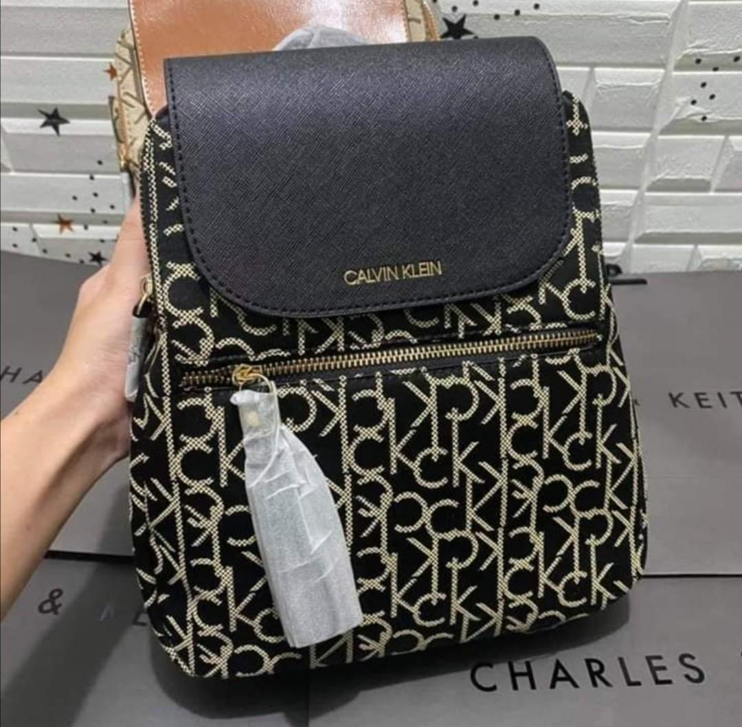 Calvin Klein Jessie Mesh Side Pocket Nylon Backpack | Hawthorn Mall