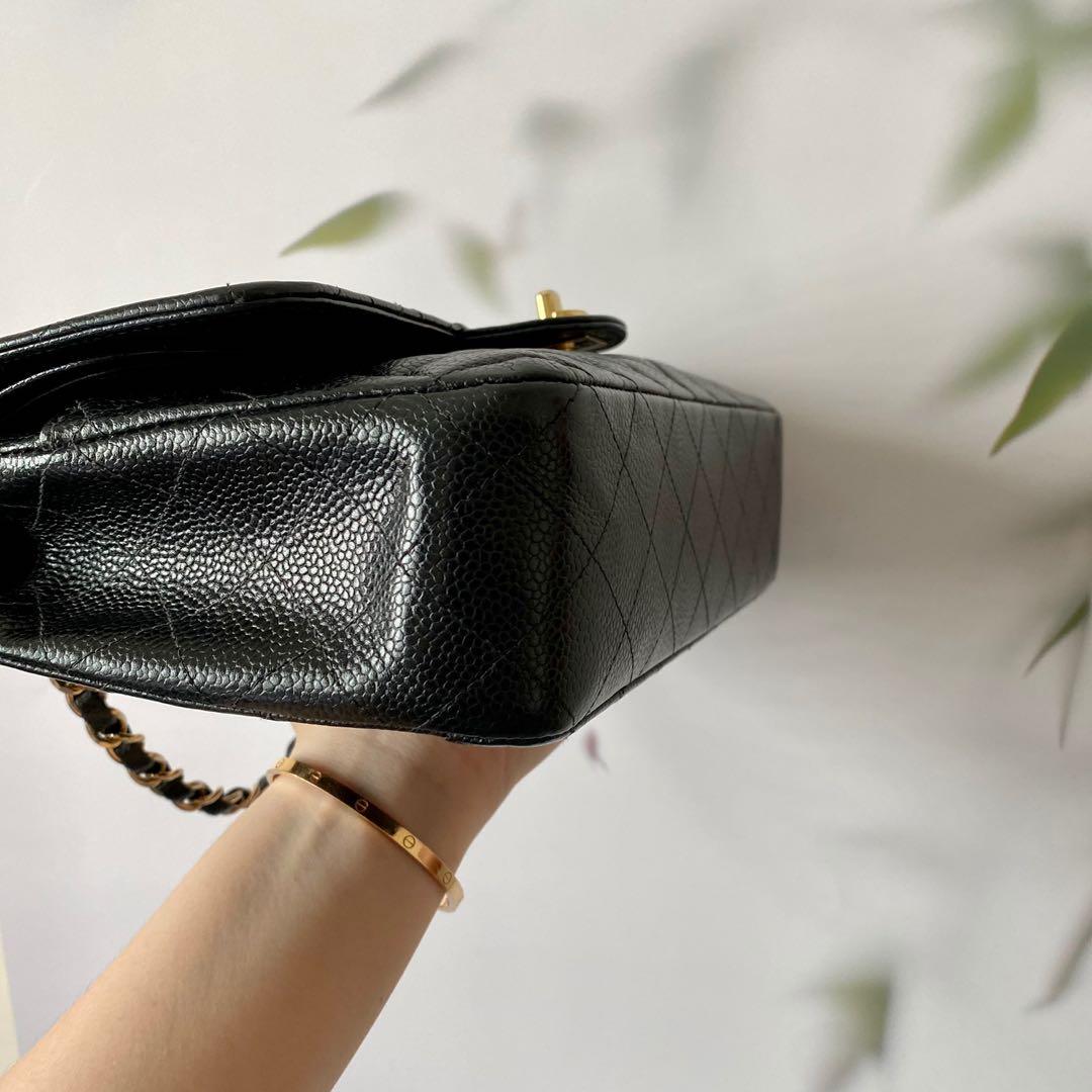 Chanel 7-series Black Caviar Classic Medium Double Flap Bag with
